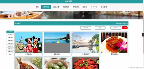 SpringBoot博客系統設計與開發 計算機畢業設計研究